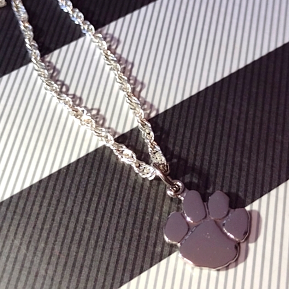 🐾.925 Paws to Your Heart Love Man's Best Friend Sterling Silver🐾 - Picture 2 of 9